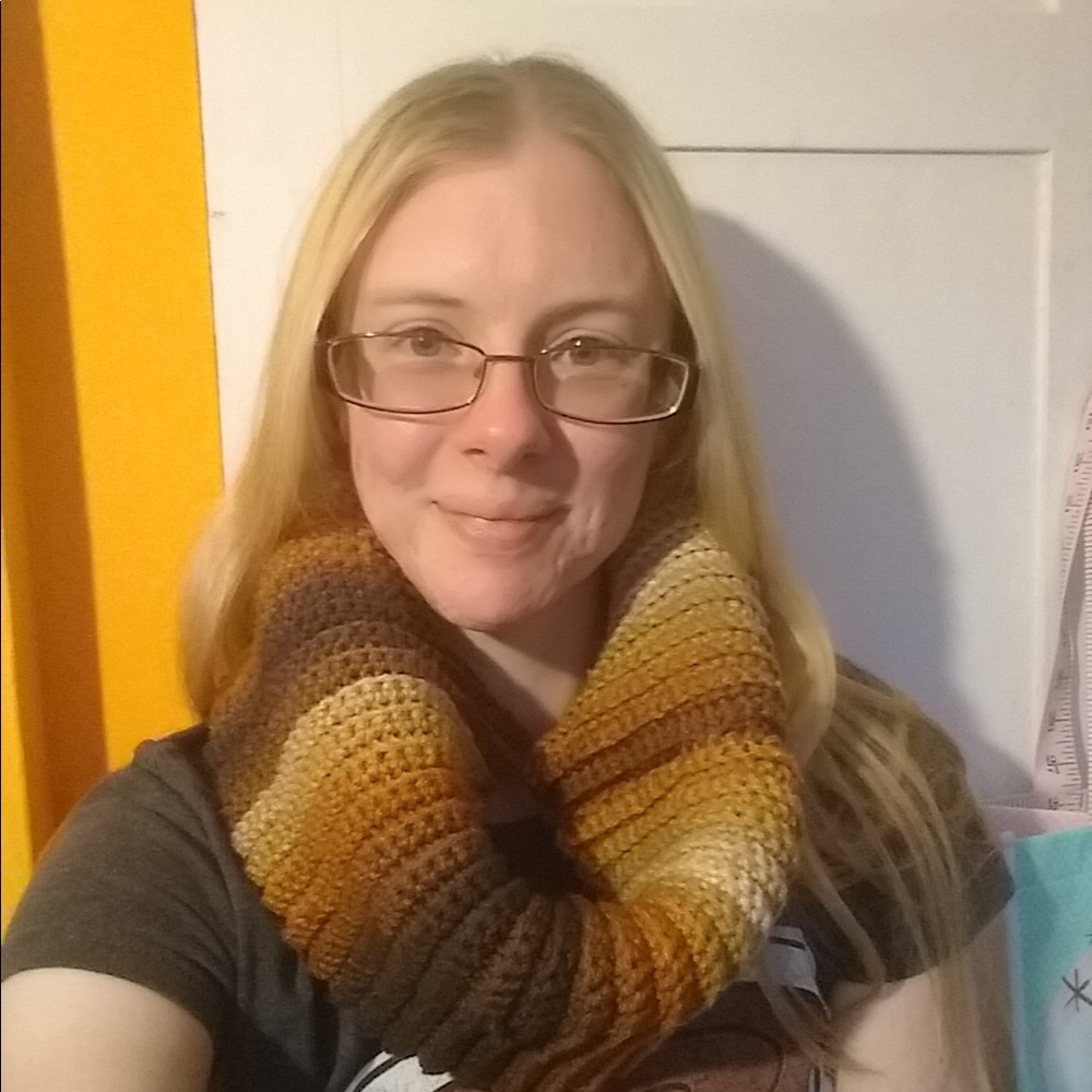 Ombré Infinity Chunky Wrap Around Scarf
